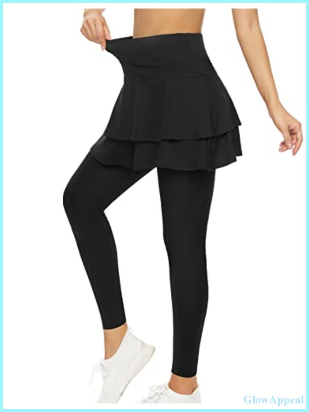 Women's Tennis Skirted Leggings with Pockets Golf Active Skort